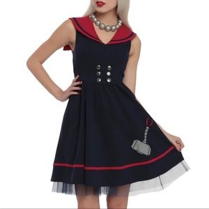 Her Universe Hot Topic Limited Edition Thor Sailor Cosplay Dress